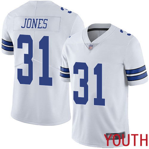 Youth Dallas Cowboys Limited White Byron Jones Road #31 Vapor Untouchable NFL Jersey->dallas cowboys->NFL Jersey